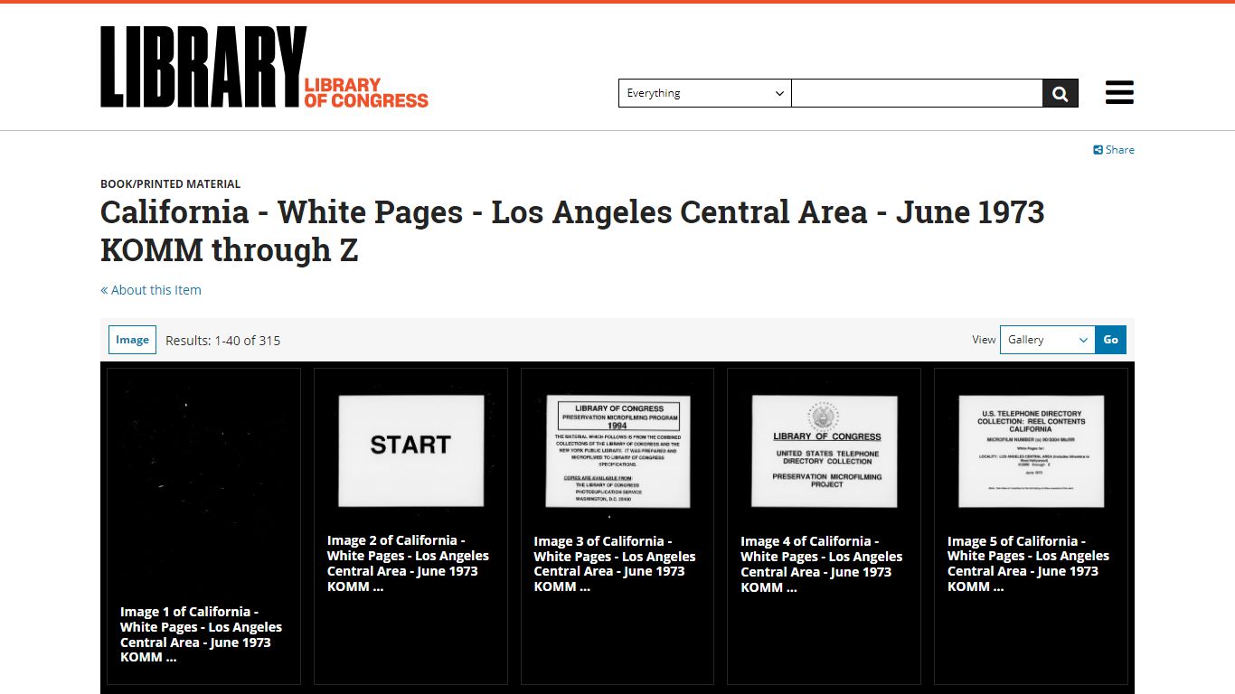 California - White Pages - Los Angeles Central Area - June 1973 KOMM ...